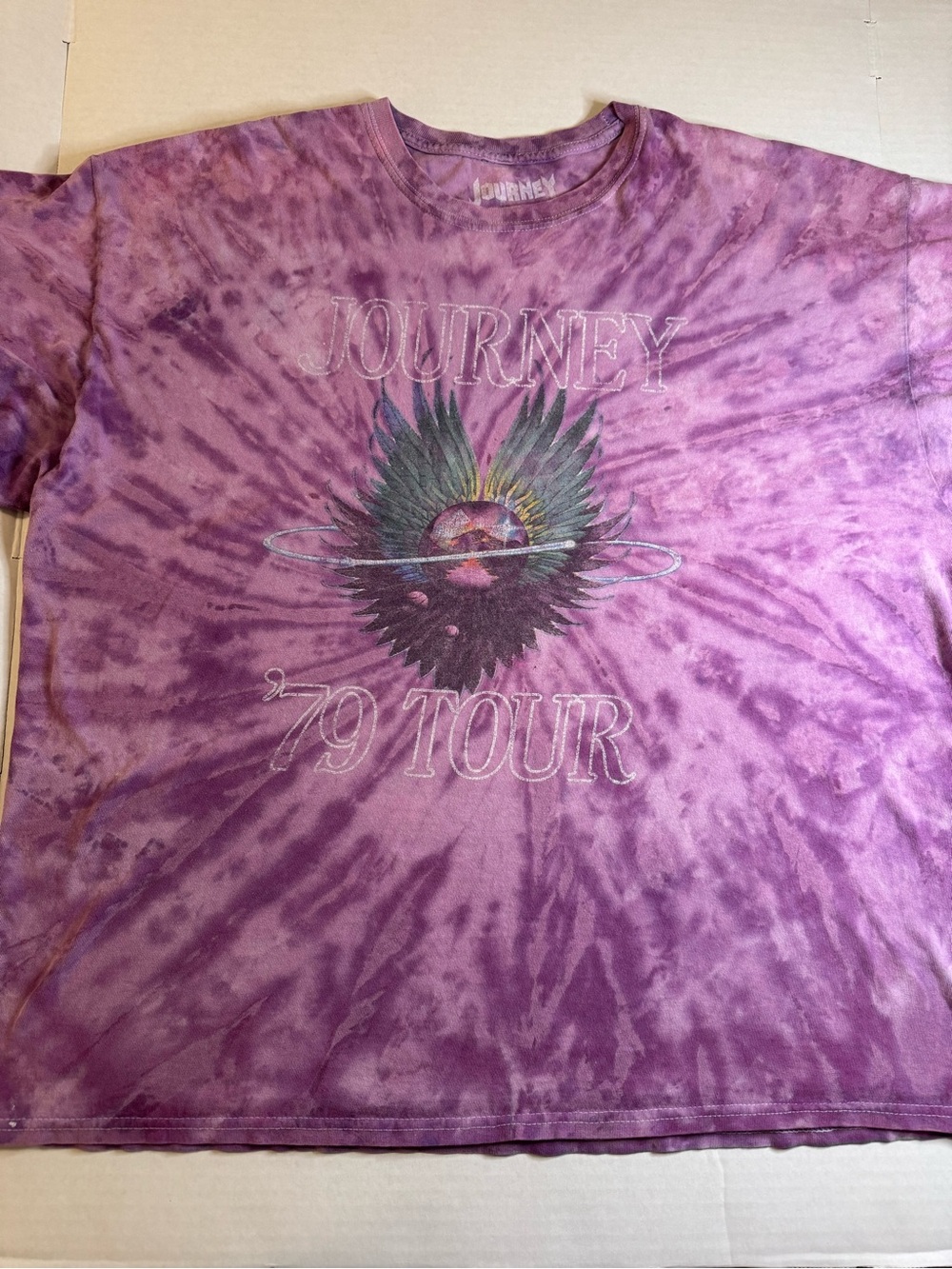 Journey '79 Tour Purple Tie-Dye Graphic Tee
